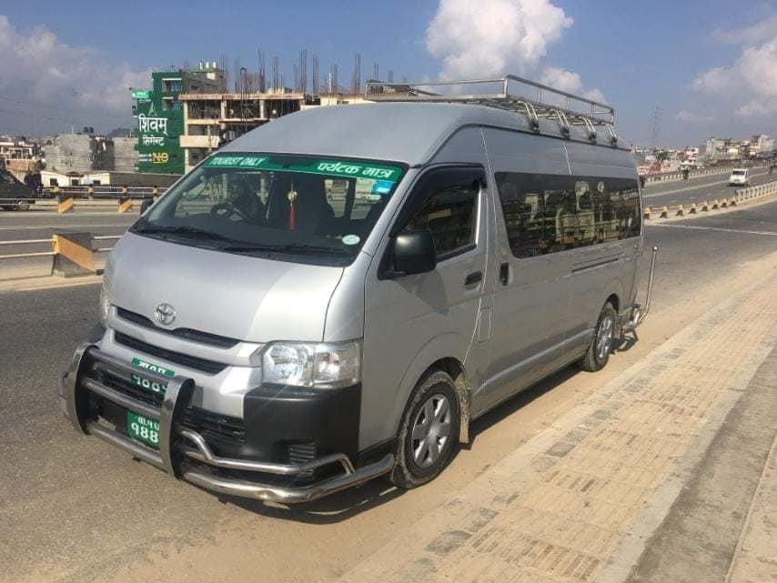 Hiace rental in Nepal, Hiace rental in Kathmandu Pokhara Chitwan